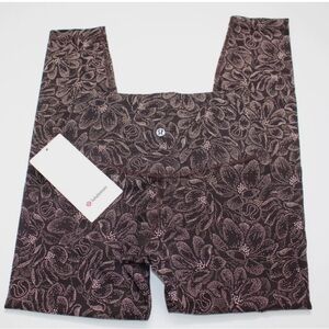 Lululemon Align High Rise 25” Dotted Magnolia Pink Multi Size 4 NWT